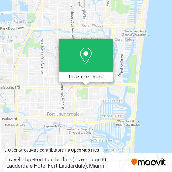 Travelodge-Fort Lauderdale (Travelodge Ft. Lauderdale Hotel Fort Lauderdale) map