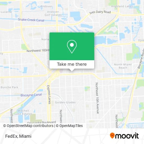 Mapa de FedEx