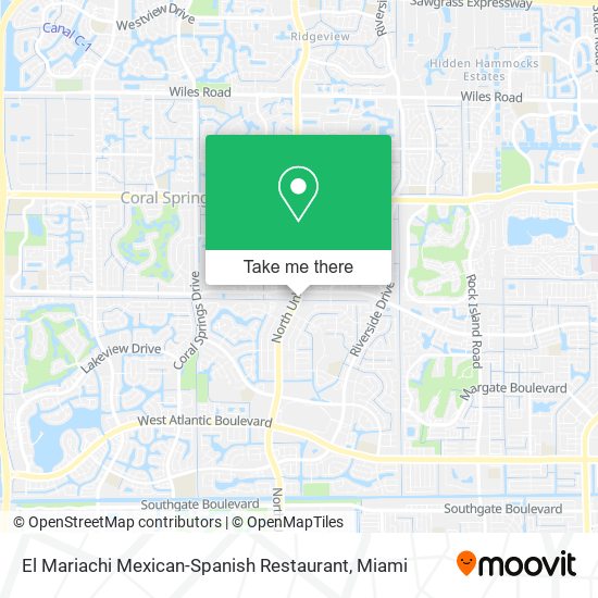 Mapa de El Mariachi Mexican-Spanish Restaurant