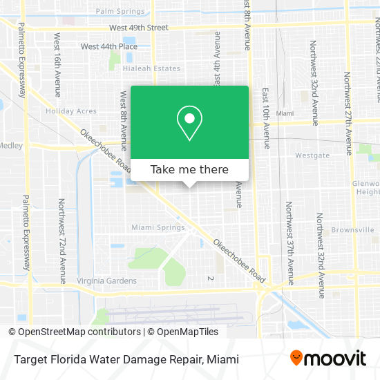 Mapa de Target Florida Water Damage Repair