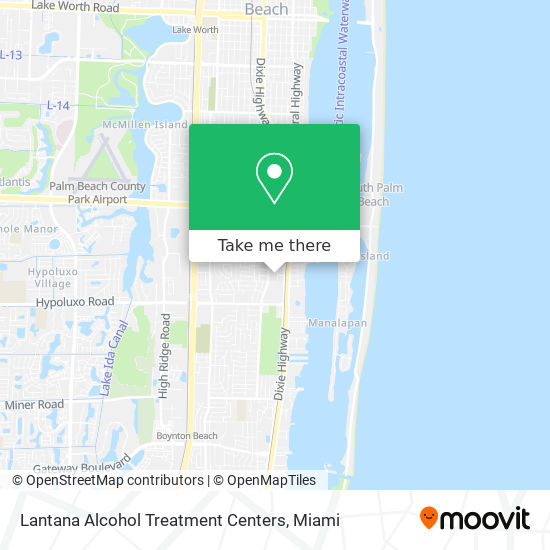 Lantana Alcohol Treatment Centers map