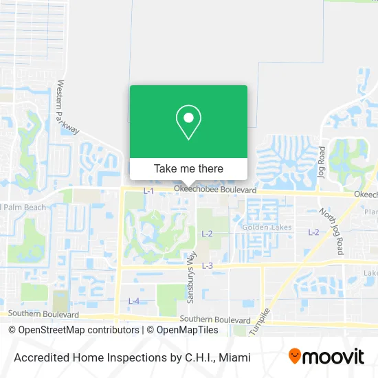 Accredited Home Inspections by C.H.I. map