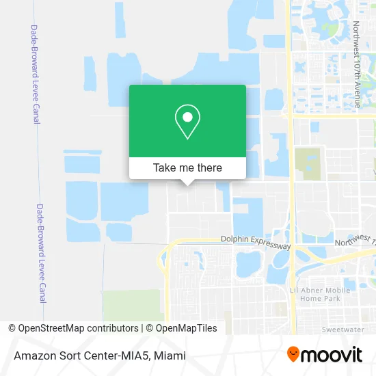 Amazon Sort Center-MIA5 map