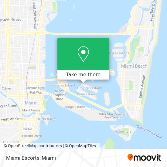 Mapa de Miami Escorts