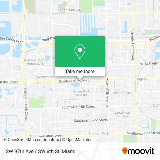 SW 97th Ave / SW 8th St map