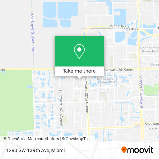 1280 SW 139th Ave map