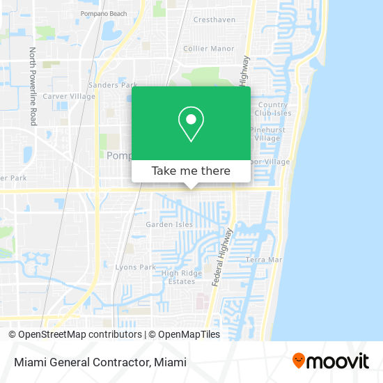 Miami General Contractor map