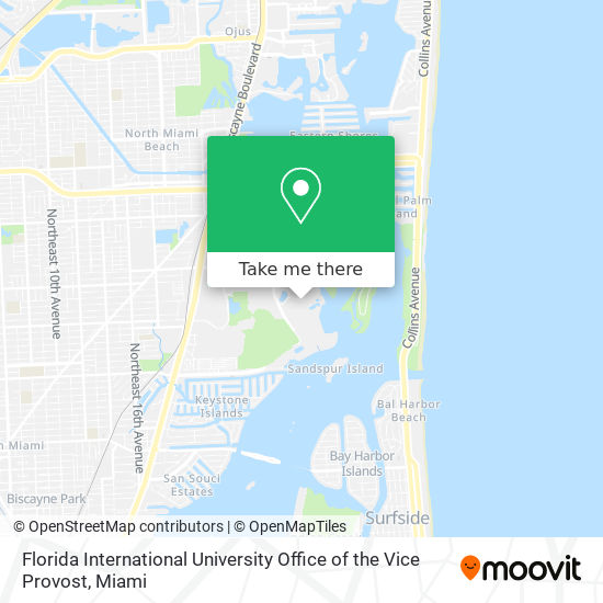 Mapa de Florida International University Office of the Vice Provost