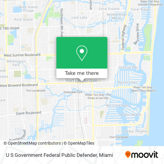 Mapa de U S Government Federal Public Defender