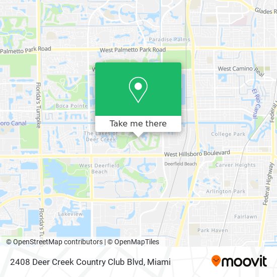 Mapa de 2408 Deer Creek Country Club Blvd