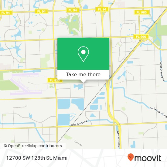 12700 SW 128th St map