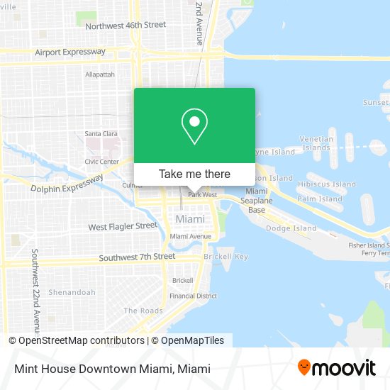 Mint House Downtown Miami map