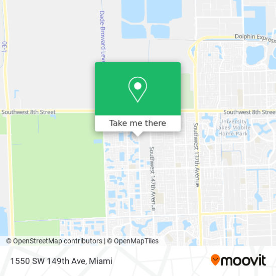 Mapa de 1550 SW 149th Ave