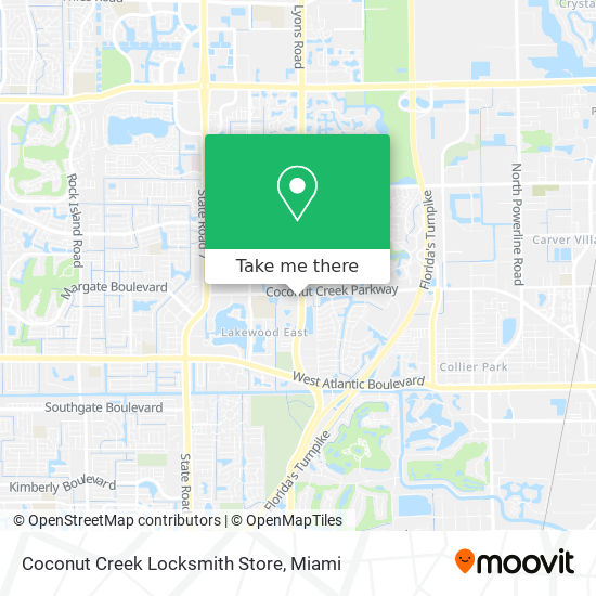 Coconut Creek Locksmith Store map