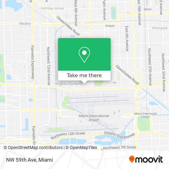 NW 59th Ave map