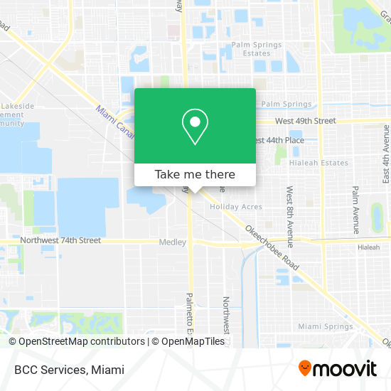 BCC Services map