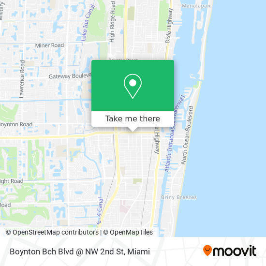 Boynton Bch Blvd @ NW 2nd St map