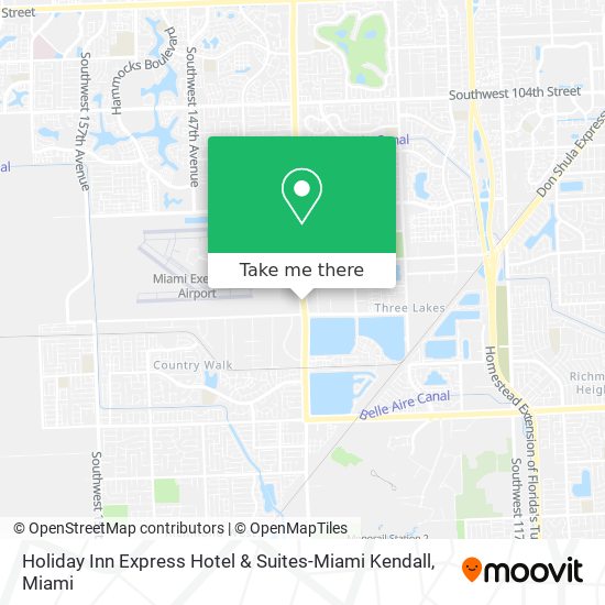 Mapa de Holiday Inn Express Hotel & Suites-Miami Kendall