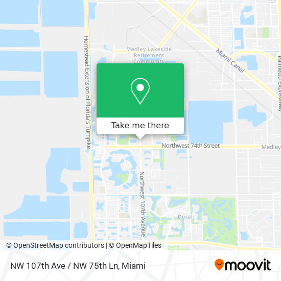 Mapa de NW 107th Ave / NW 75th Ln