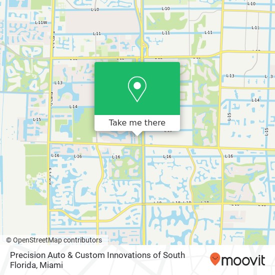 Precision Auto & Custom Innovations of South Florida map