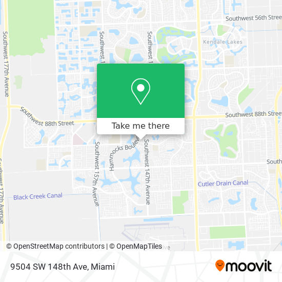 Mapa de 9504 SW 148th Ave