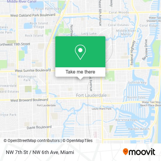 NW 7th St / NW 6th Ave map