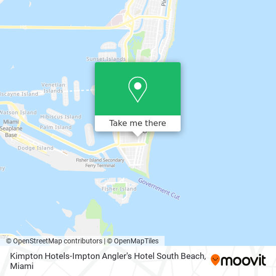 Mapa de Kimpton Hotels-Impton Angler's Hotel South Beach