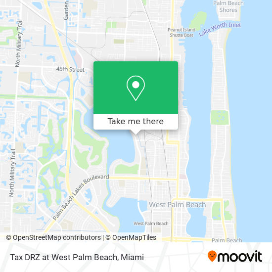 Tax DRZ at West Palm Beach map