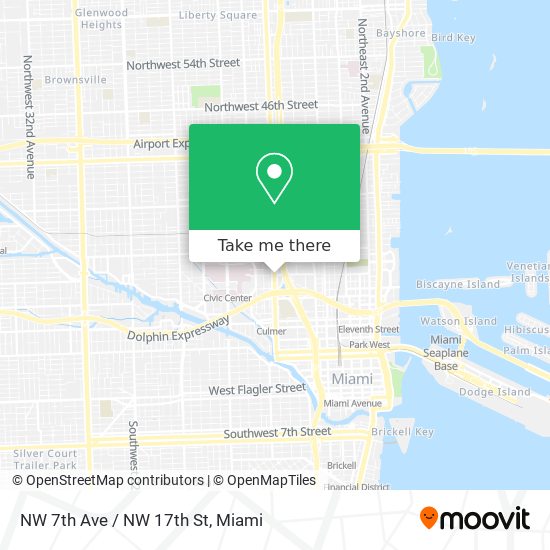 NW 7th Ave / NW 17th St map