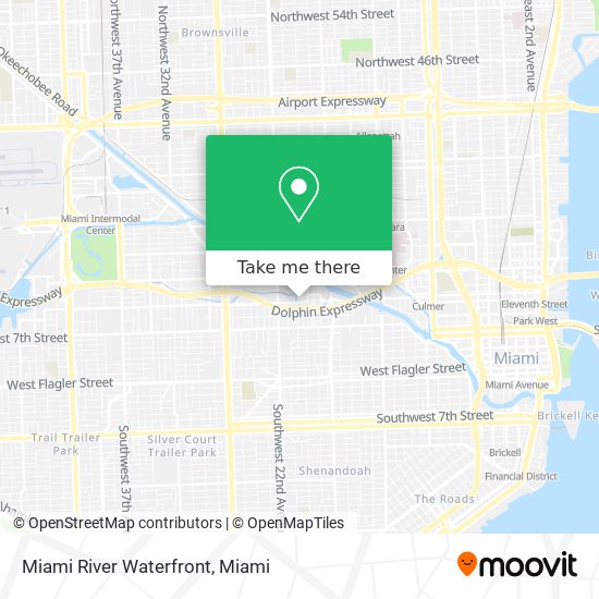Miami River Waterfront map