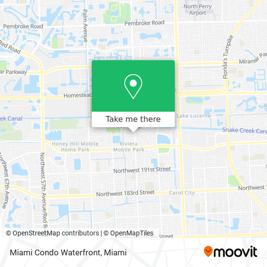 Miami Condo Waterfront map