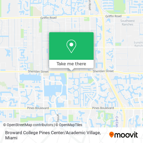 Broward College Pines Center / Academic Village map