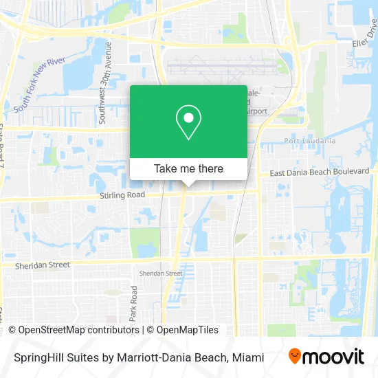 Mapa de SpringHill Suites by Marriott-Dania Beach