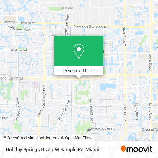 Holiday Springs Blvd / W Sample Rd map
