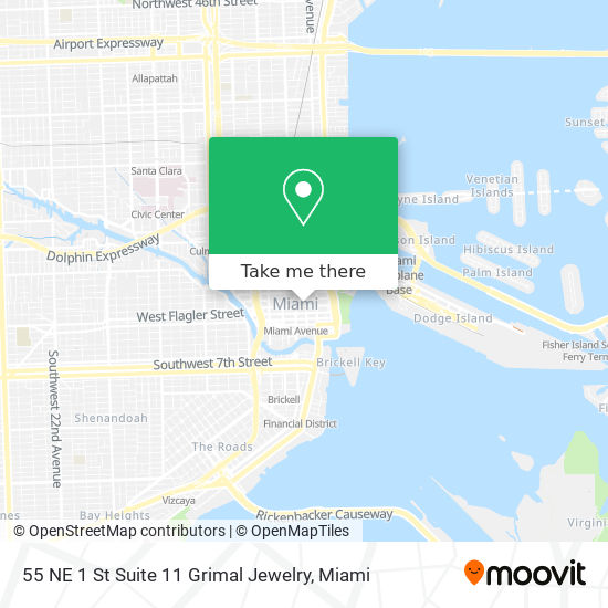 55 NE 1 St Suite 11 Grimal Jewelry map