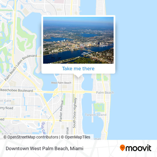 Mapa de Downtown West Palm Beach