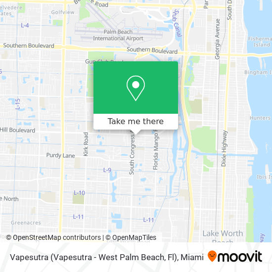 Mapa de Vapesutra (Vapesutra - West Palm Beach, Fl)