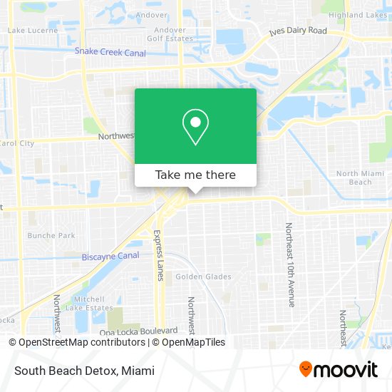 South Beach Detox map