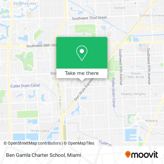 Mapa de Ben Gamla Charter School