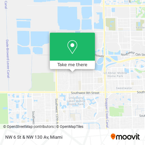 NW 6 St & NW 130 Av map