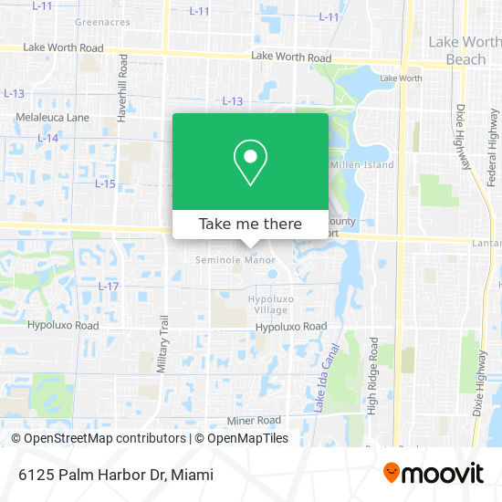 6125 Palm Harbor Dr map