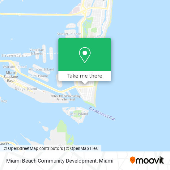 Miami Beach Community Development map