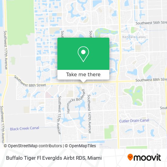 Mapa de Buffalo Tiger Fl Everglds Airbt RDS