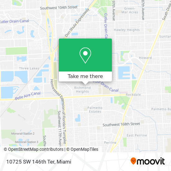10725 SW 146th Ter map