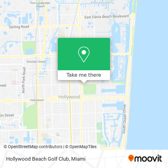 Hollywood Beach Golf Club map