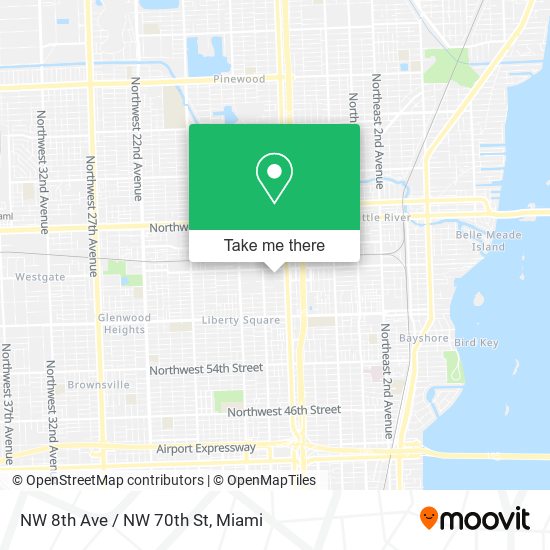 NW 8th Ave / NW 70th St map