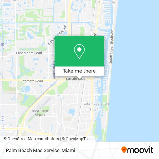 Palm Beach Mac Service map