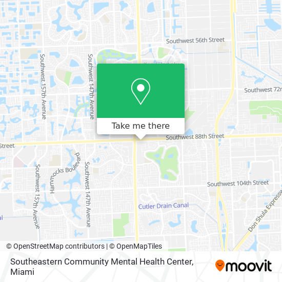 Mapa de Southeastern Community Mental Health Center