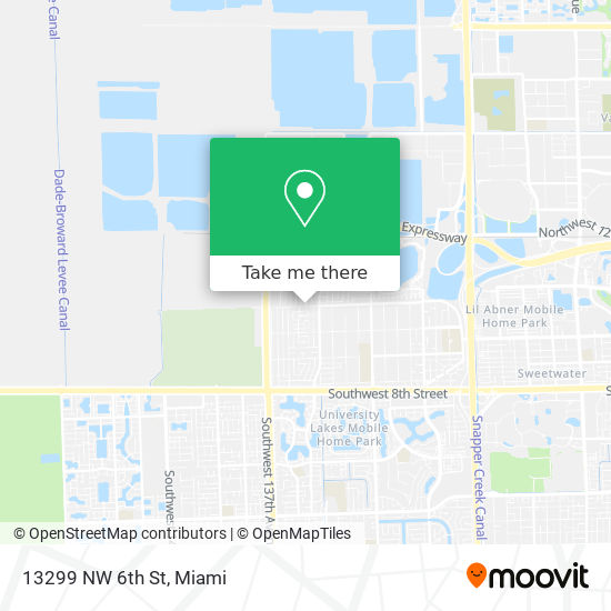 13299 NW 6th St map