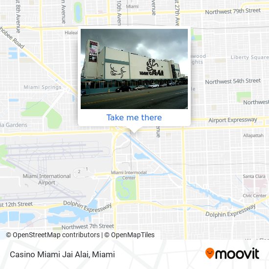 Casino Miami Jai Alai map